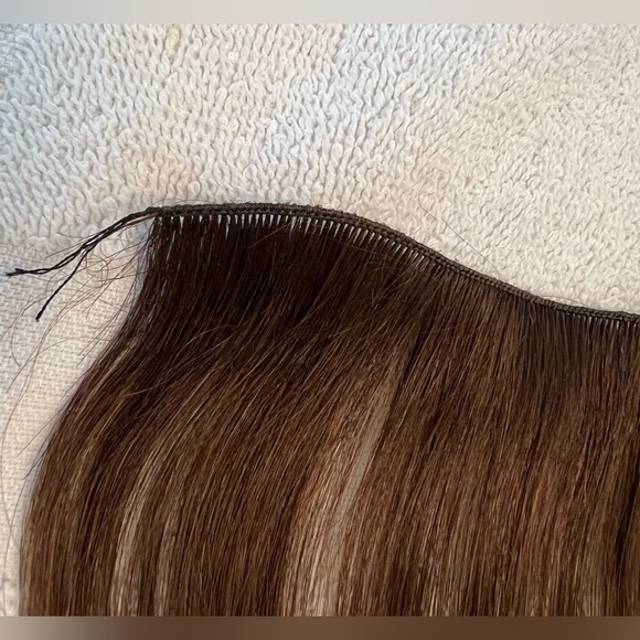 NEW Halocouture Hand Tied Weft Extensions 20” Balayage Color B4/27 Human Hair - Picture 4 of 9
